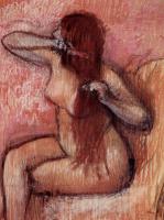 Degas, Edgar - Seated Nude Combing Her Hair